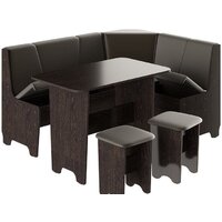 Обеденная группа Трия Техас исп. 1 (венге/экокожа коричневый) - Превью изображения №2 — Интернет-магазин Time-Shop