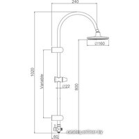 Душевая система  Ledeme L2412 - Превью изображения №2 — Интернет-магазин Time-Shop