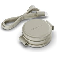 Беспроводное зарядное Satechi OntheGo 3-in-1 Charger ST-QTG31W (бежевый) - Превью изображения №2 — Интернет-магазин Time-Shop