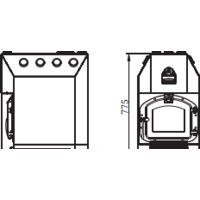Свободностоящая печь-камин Термофор Инженер Уголь, ЧД, ЧК, ЗГ, ТВ - Превью изображения №3 — Интернет-магазин Time-Shop