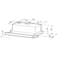 Кухонная вытяжка Krona Kamilla Eco 600 W (белый) - Превью изображения №2 — Интернет-магазин Time-Shop