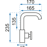 Смеситель Rea Vertigo Side REA-B8767 (черный) - Превью изображения №4 — Интернет-магазин Time-Shop