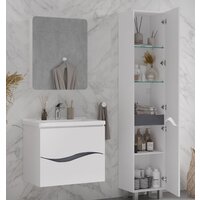  Volna Тумба с умывальником Grey 80.2Y Маринда 80 (подвесная) - Превью изображения №4 — Интернет-магазин Time-Shop