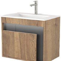  Дабер Тумба под умывальник 016 WeltWasser Deilbach 7517-60 Т16.6W.0.22_light (с подсветкой, дуб галифакс/серый) - Превью изображения №1 — Интернет-магазин Time-Shop