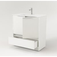  Дабер Тумба под умывальник 017 WeltWasser Deilbach 7517-70 Т17.7W.0.5Б (белый древесный/ручка белая) - Превью изображения №3 — Интернет-магазин Time-Shop