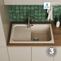 Кухонная мойка Polygran Alto 780 (опал) - Превью изображения №10 — Интернет-магазин Time-Shop