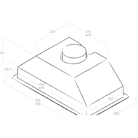 Кухонная вытяжка Jetair Viera GR/A/52 PRF0153828 - Превью изображения №2 — Интернет-магазин Time-Shop