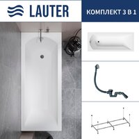 Lauter Amelia 160 21204060 (с каркасом и сифоном 21Y31010 хром)