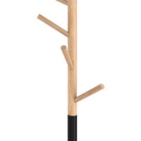 Вешалка для одежды Sheffilton SHT-CR25 (прозрачный лак/черный/мрамор) - Превью изображения №4 — Интернет-магазин Time-Shop