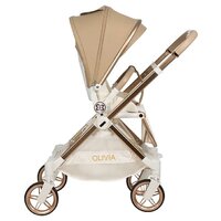 Коляска прогулочная «книга» Farfello Olivia (кварцевый песок) - Превью изображения №4 — Интернет-магазин Time-Shop