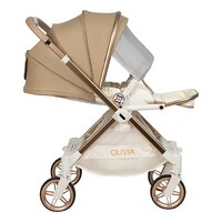 Коляска прогулочная «книга» Farfello Olivia (кварцевый песок) - Превью изображения №5 — Интернет-магазин Time-Shop
