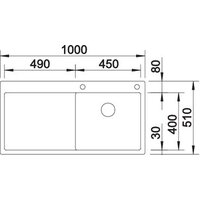 Кухонная мойка Blanco Claron 5 S-IF (правая) - Превью изображения №4 — Интернет-магазин Time-Shop