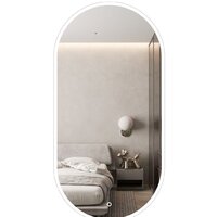 eMZe 50x100 LED.UV.50.100.BEL (белый с УФ-окантовкой и подсветкой)