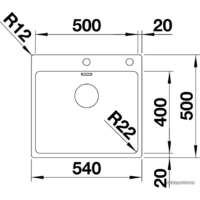 Кухонная мойка Blanco Andano 500-IF/A 525245 (с клапаном-автоматом, сатин) - Превью изображения №5 — Интернет-магазин Time-Shop
