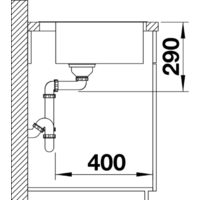 Кухонная мойка Blanco Andano 500-IF/A 525245 (с клапаном-автоматом, сатин) - Превью изображения №8 — Интернет-магазин Time-Shop