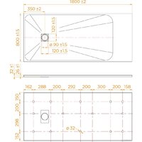 Душевой поддон RGW TSS-W 80x180 - Превью изображения №7 — Интернет-магазин Time-Shop