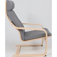 Интерьерное кресло AksHome Relax (ткань, серый QS-9) - Превью изображения №4 — Интернет-магазин Time-Shop