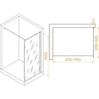 Душевая стенка RGW WA-102 351010209-21 - Превью изображения №2 — Интернет-магазин Time-Shop
