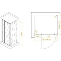 Душевой уголок RGW PA-078B 350807887-14 - Превью изображения №2 — Интернет-магазин Time-Shop