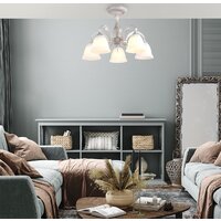 Люстра средней высоты Escada Versailles 1114/5PL E27*60W White - Превью изображения №3 — Интернет-магазин Time-Shop