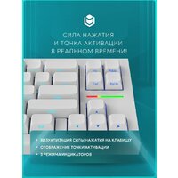 Клавиатура IO by Red Square Type 68 Magnetic g3ms Magnetite Ice (белый) - Превью изображения №6 — Интернет-магазин Time-Shop