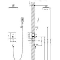 Душевая система  Timo Torne SX-4319/03SM (черный) - Превью изображения №4 — Интернет-магазин Time-Shop