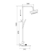 Душевая система  Rose R1896H - Превью изображения №18 — Интернет-магазин Time-Shop