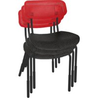 Детский стул Sheffilton SHT-S85PB-1 (черный/красный/черный муар) - Превью изображения №2 — Интернет-магазин Time-Shop