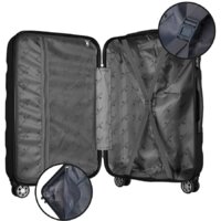 Чемодан-спиннер Peterson PTN 5806-W-S (розовый) - Превью изображения №6 — Интернет-магазин Time-Shop