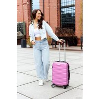 Чемодан-спиннер Peterson PTN 5806-W-S (розовый) - Превью изображения №3 — Интернет-магазин Time-Shop