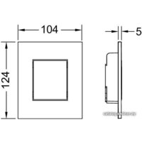 Панель смыва Tece Now 9242402 (хром матовый) - Превью изображения №2 — Интернет-магазин Time-Shop