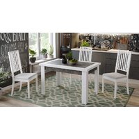 Кухонный стол Трия Хьюстон тип 4 (белый/ателье темный) - Превью изображения №3 — Интернет-магазин Time-Shop