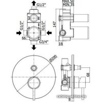 Смеситель Paffoni Light LIG015BO - Превью изображения №2 — Интернет-магазин Time-Shop