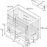 Классическая детская кроватка Фея 328 (бежевый) - Превью изображения №11 — Интернет-магазин Time-Shop