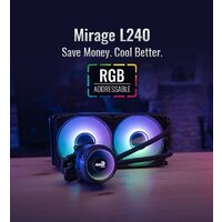Система жидкостного охлаждения для процессора AeroCool Mirage L240 (черный) - Превью изображения №16 — Интернет-магазин Time-Shop
