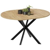 Кухонный стол Трия Мэдисон раздвижной тип 1 (черный муар/дуб крафт золотой) - Превью изображения №5 — Интернет-магазин Time-Shop