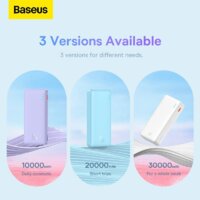 Внешний аккумулятор Baseus Airpow Fast Charge Power Bank 20W 10000mAh (сиреневый) - Превью изображения №16 — Интернет-магазин Time-Shop