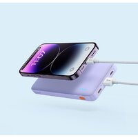 Внешний аккумулятор Baseus Airpow Fast Charge Power Bank 20W 10000mAh (сиреневый) - Превью изображения №9 — Интернет-магазин Time-Shop