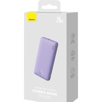 Внешний аккумулятор Baseus Airpow Fast Charge Power Bank 20W 10000mAh (сиреневый) - Превью изображения №11 — Интернет-магазин Time-Shop
