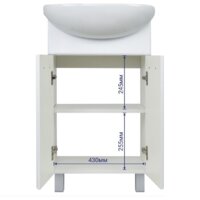  Doratiz Тумба под умывальник Doratiz Вега 50 9912.495 (белый) - Превью изображения №12 — Интернет-магазин Time-Shop