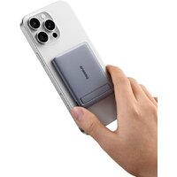 Внешний аккумулятор Baseus PicoGo AM31 Mini Magnetic Power Bank with Stand 20W 5000mAh (серый) - Превью изображения №7 — Интернет-магазин Time-Shop