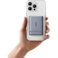 Внешний аккумулятор Baseus PicoGo AM31 Mini Magnetic Power Bank with Stand 20W 5000mAh (серый) - Превью изображения №6 — Интернет-магазин Time-Shop