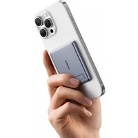 Внешний аккумулятор Baseus PicoGo AM31 Mini Magnetic Power Bank with Stand 20W 5000mAh (серый) - Превью изображения №4 — Интернет-магазин Time-Shop