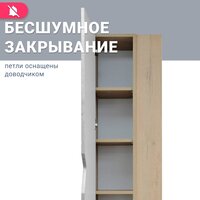  Doratiz Шкаф-пенал Фьорд 40 L 2712.304 (дуб бунратти/цемент,с подвесной) - Превью изображения №9 — Интернет-магазин Time-Shop