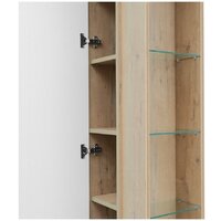  Doratiz Шкаф-пенал Фьорд 40 L 2712.304 (дуб бунратти/цемент,с подвесной) - Превью изображения №8 — Интернет-магазин Time-Shop