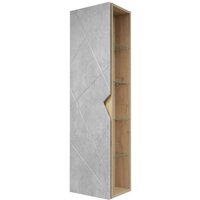 Doratiz Шкаф-пенал Фьорд 40 L 2712.304 (дуб бунратти/цемент,с подвесной)