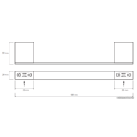 Держатель для полотенца Bemeta Nero 135004040 - Превью изображения №2 — Интернет-магазин Time-Shop