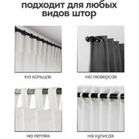 Карниз для штор UG Home Раздвижной 1-рядный 1КМ-У-49-360-Ч (черный, 0.49-3.6м) - Превью изображения №10 — Интернет-магазин Time-Shop