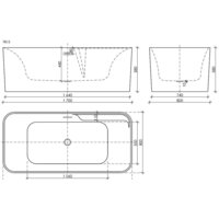 Ванна Ceramica Nova Sigma FB15 170x80 - Превью изображения №6 — Интернет-магазин Time-Shop
