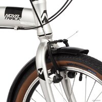 Велосипед Novatrack Town alloy 8 V 2024 (серебристый) - Превью изображения №4 — Интернет-магазин Time-Shop